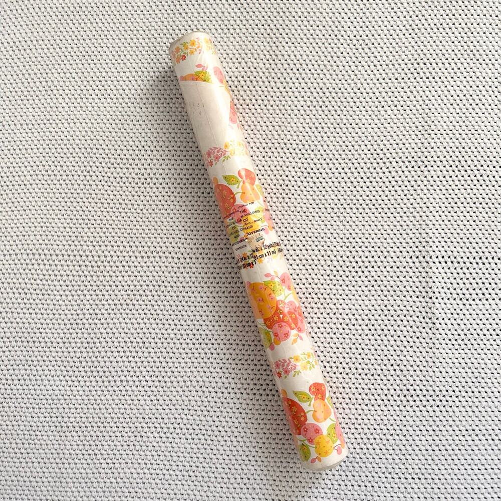 Sherwin Williams Vintage Mod MCM Floral Print Fruit Wallpaper Kitchen New Roll